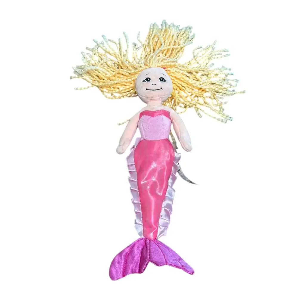 Vintage The Petting Zoo Mermaid Plush Stuffed Animal Toy 13” Pink Blonde, 1994